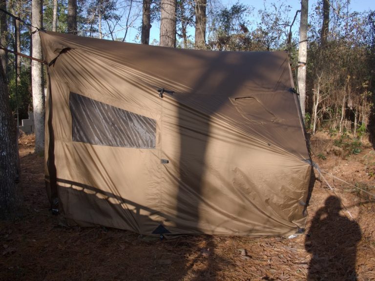 Camping in the Hot Tent